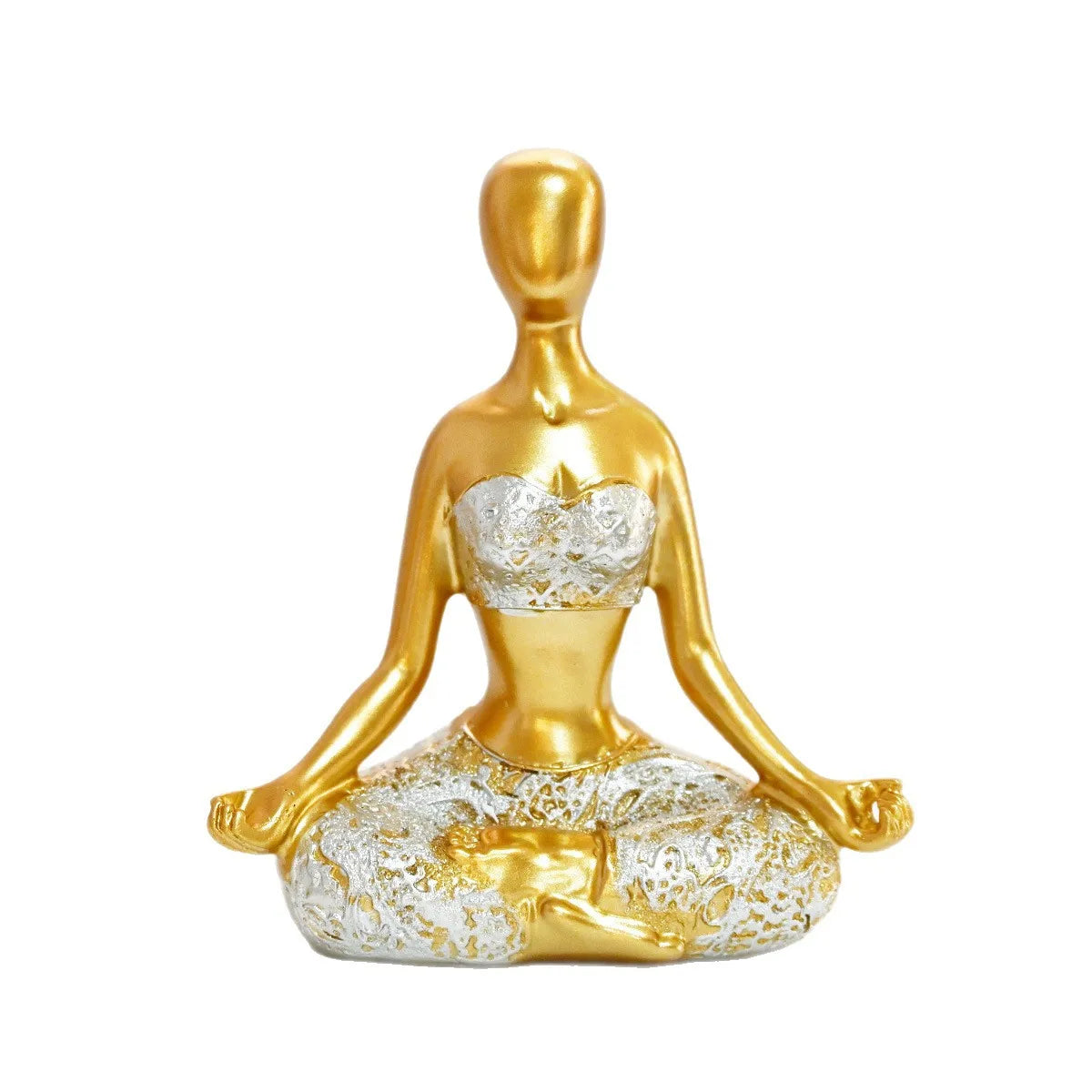 Yoga girl ornaments tv stand decorations, body art figurines, meditation yoga ornaments, office decorations, lifelike girl shap