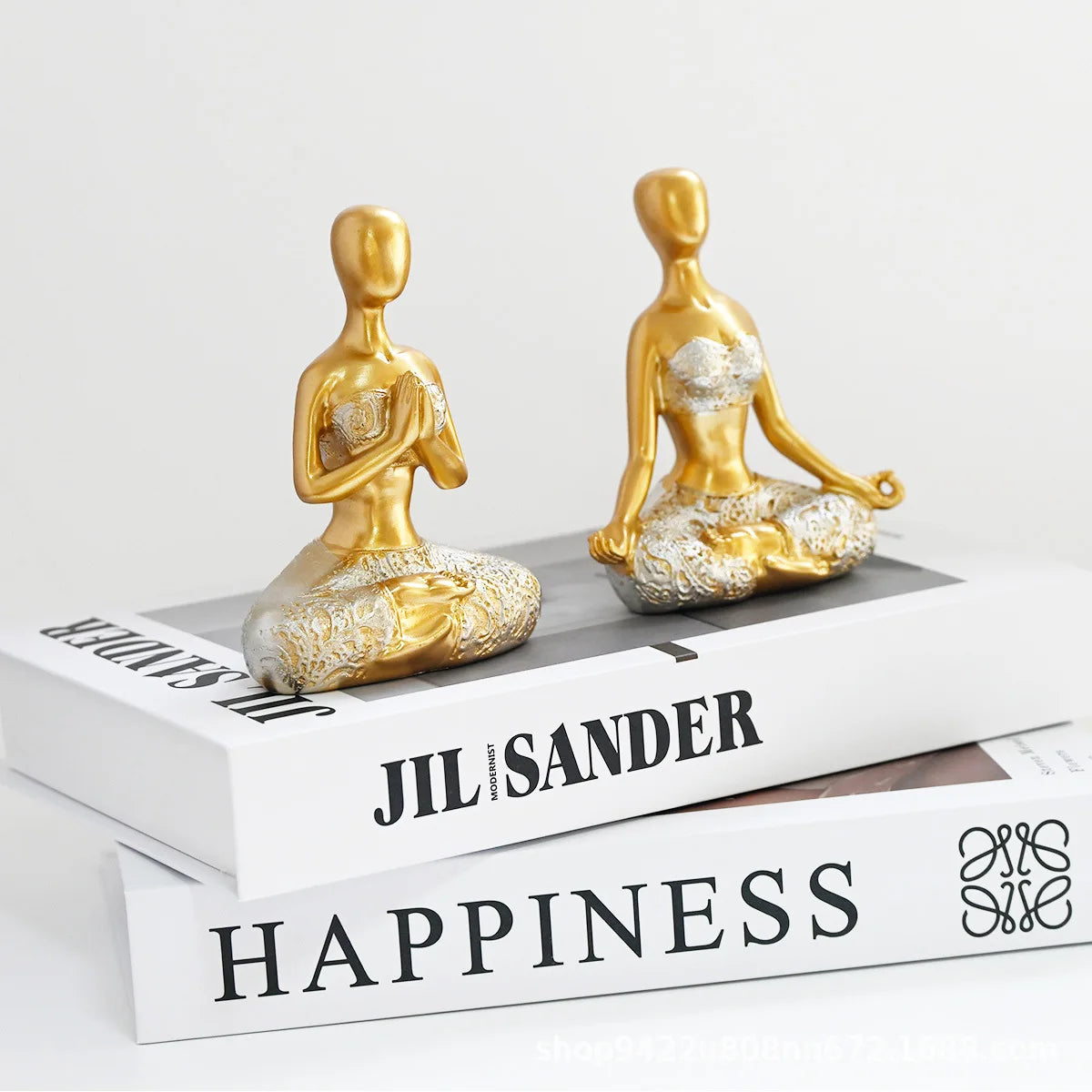 Yoga girl ornaments tv stand decorations, body art figurines, meditation yoga ornaments, office decorations, lifelike girl shap