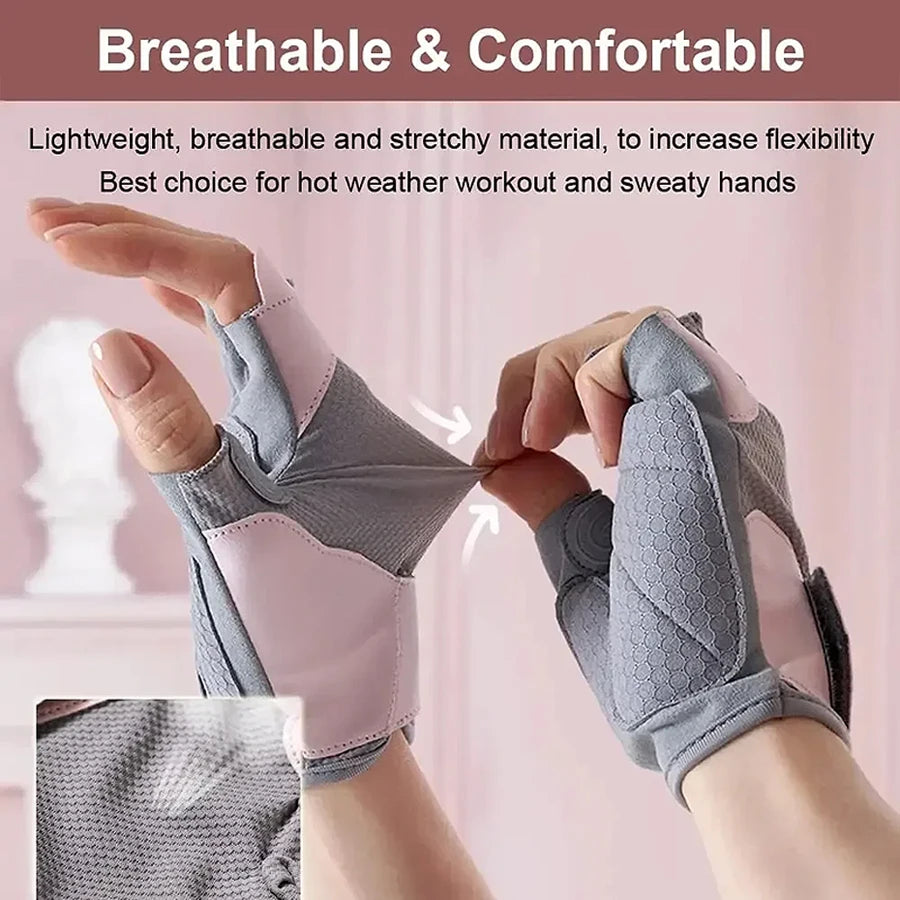 Fitness gloves, women's kettlebells, horizontal bars, rolling iron, lightweight, anti slip sports, anti cocoon riding equipment,