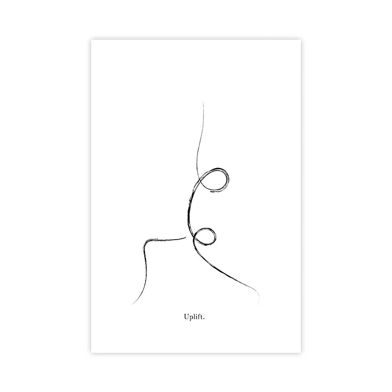 Yoga Wall Art Print Meditation Poster Yoga Symbol Breath Quote Canvas Painting Black White Wall Art Picture Gym Decor Yoga Gift