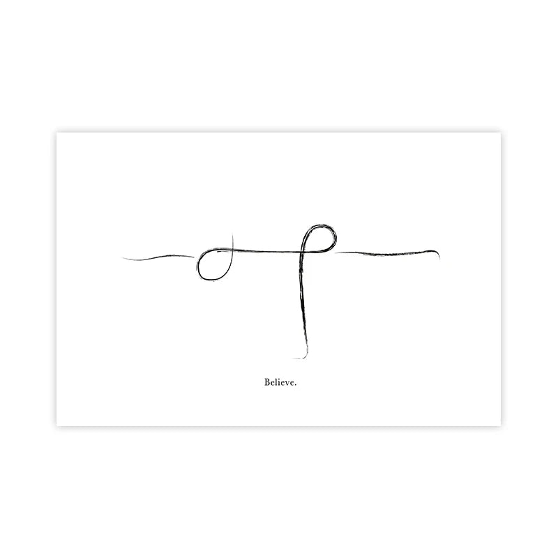 Yoga Wall Art Print Meditation Poster Yoga Symbol Breath Quote Canvas Painting Black White Wall Art Picture Gym Decor Yoga Gift