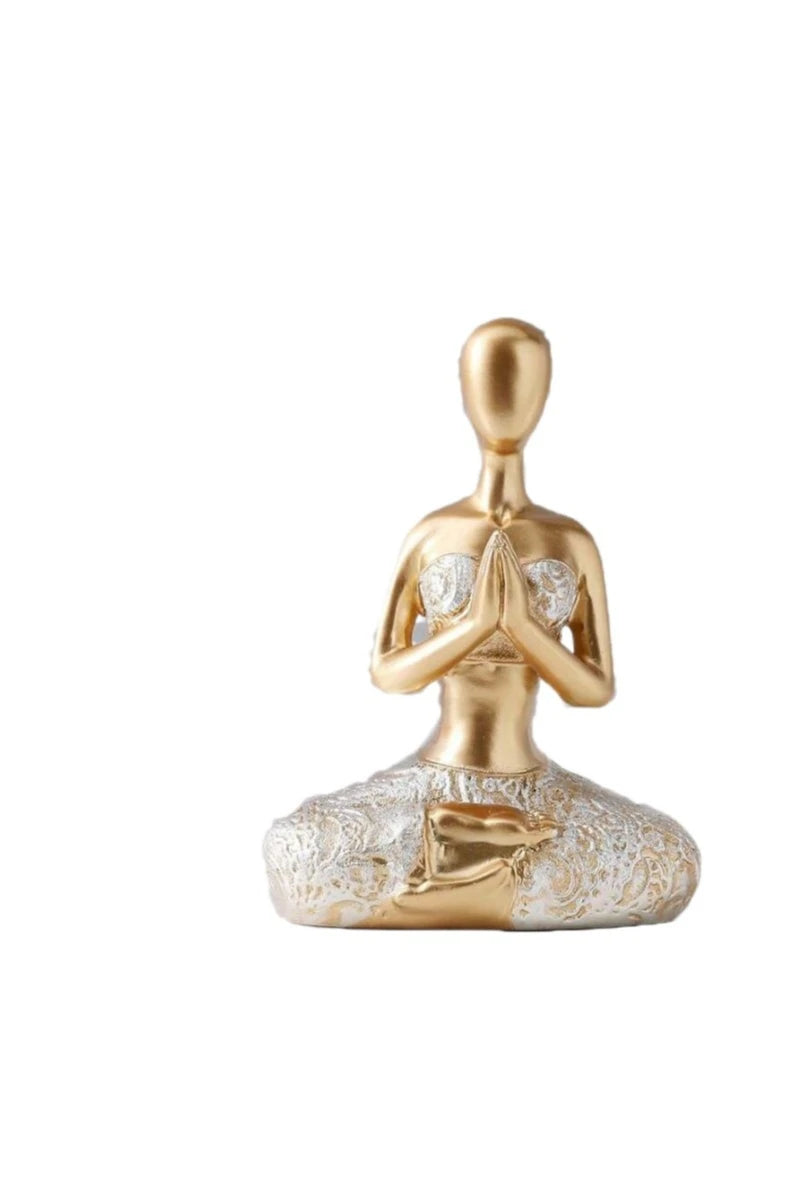 Yoga girl ornaments tv stand decorations, body art figurines, meditation yoga ornaments, office decorations, lifelike girl shap