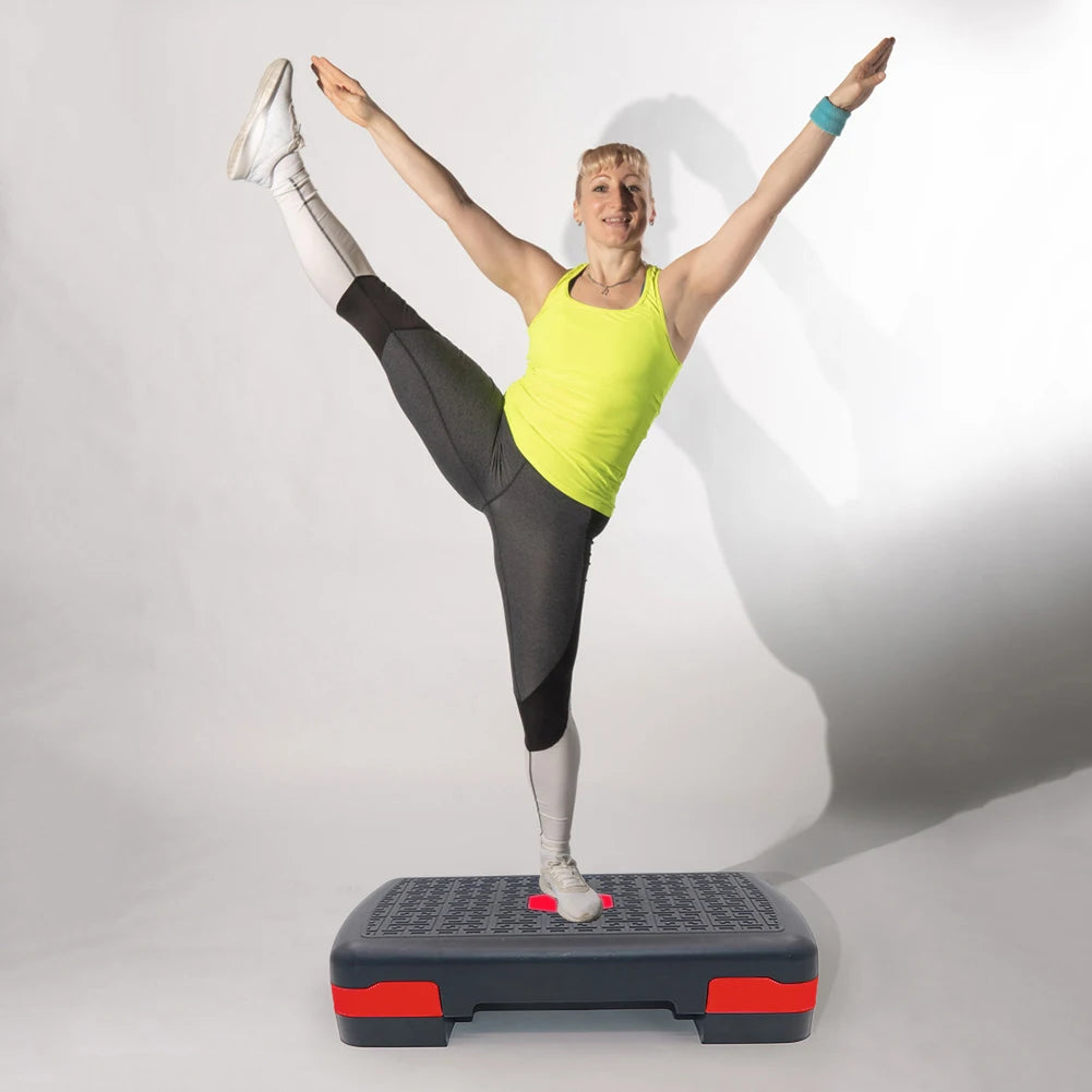 Fitness Height Step Pedal Aerobic Fitness Stepper Cardio Pedal Exerciser Stable 200KG Load Home Training Gym Exercise Foot Pedal