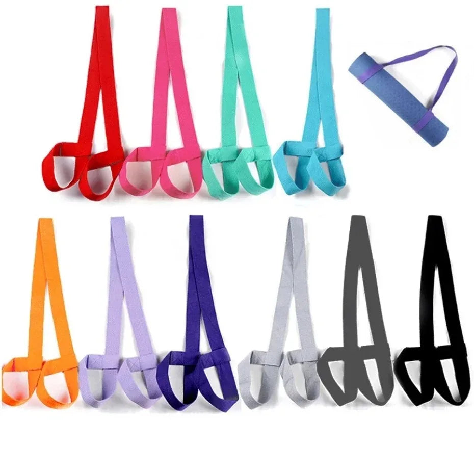 Yoga Mat Carry Belt Strap Adjustable Shoulder Strap for Yoga Mat Sling Pilates Sport Band Exercise Fitness Mat Elastic Yoga Belt