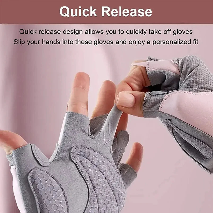 Fitness gloves, women's kettlebells, horizontal bars, rolling iron, lightweight, anti slip sports, anti cocoon riding equipment,