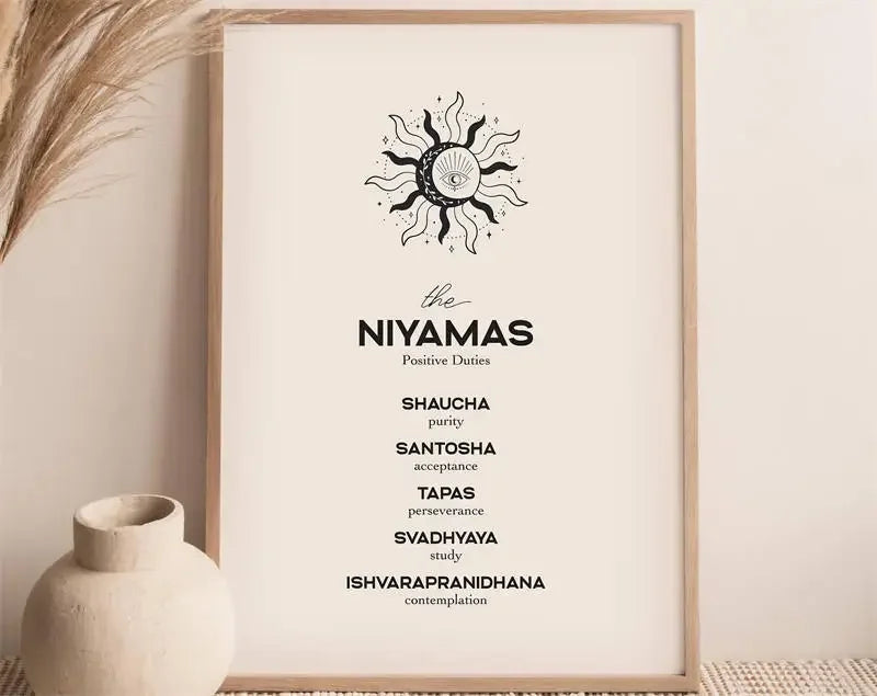 Indian Yoga Wall Art Geometric Lines Body Nude Female Action HD Canvas Poster Print Living Room Bedroom Yoga Studio Home Decor