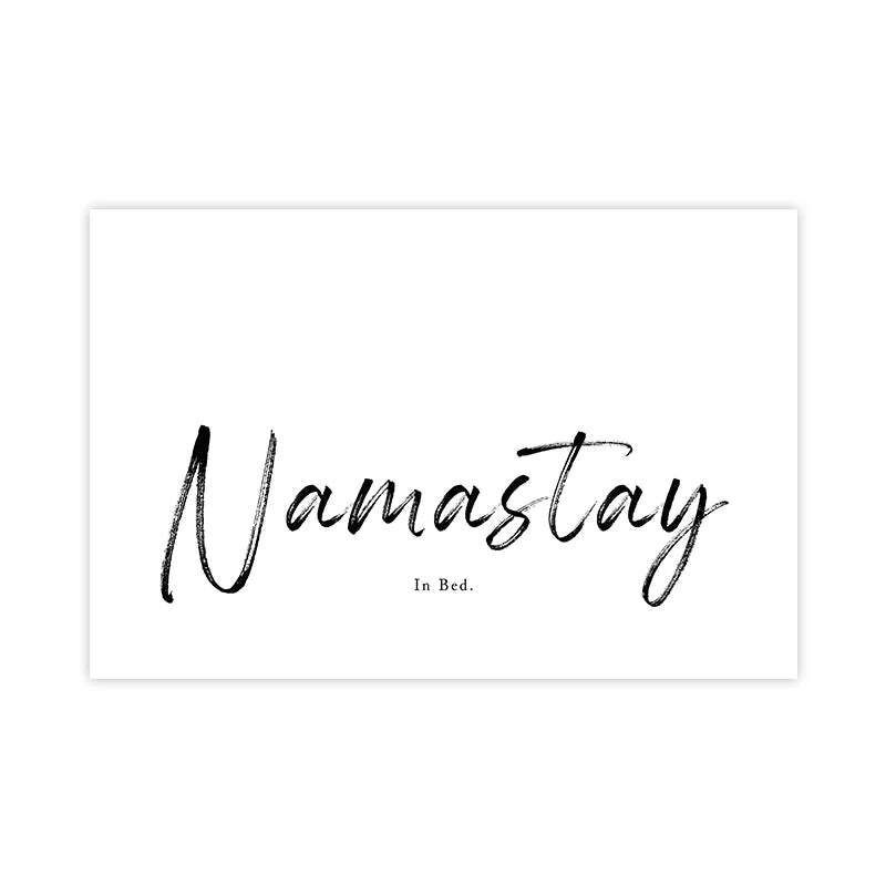 Yoga Wall Art Print Meditation Poster Yoga Symbol Breath Quote Canvas Painting Black White Wall Art Picture Gym Decor Yoga Gift