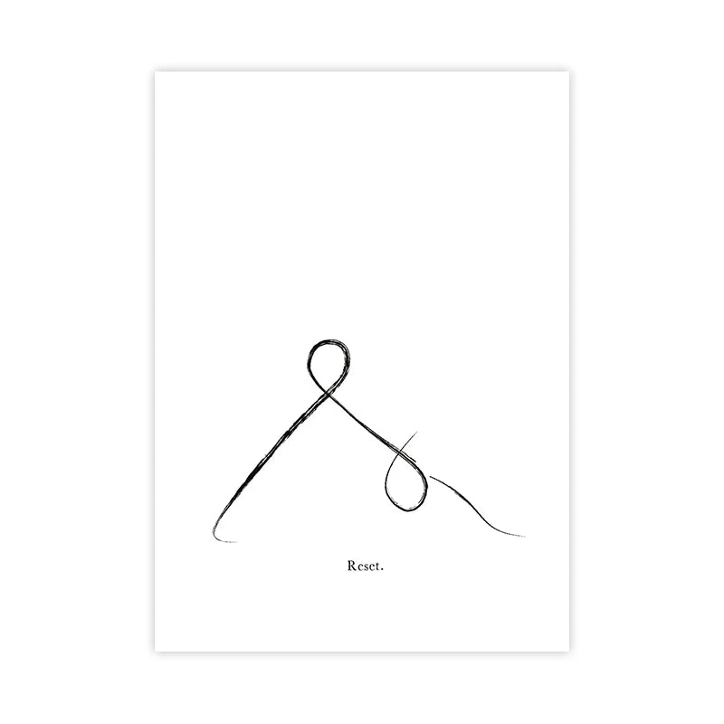 Yoga Wall Art Print Meditation Poster Yoga Symbol Breath Quote Canvas Painting Black White Wall Art Picture Gym Decor Yoga Gift